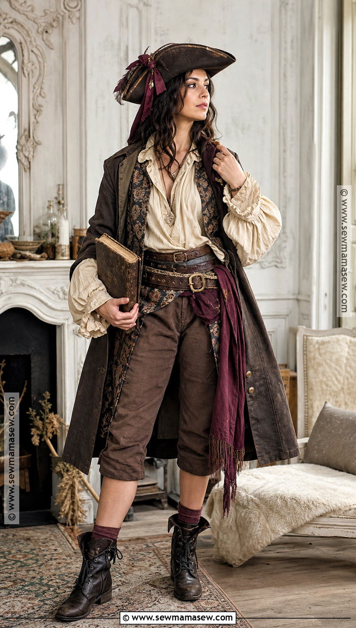 Thrift Store Pirate Costume - 50 pirate costume ideas for women