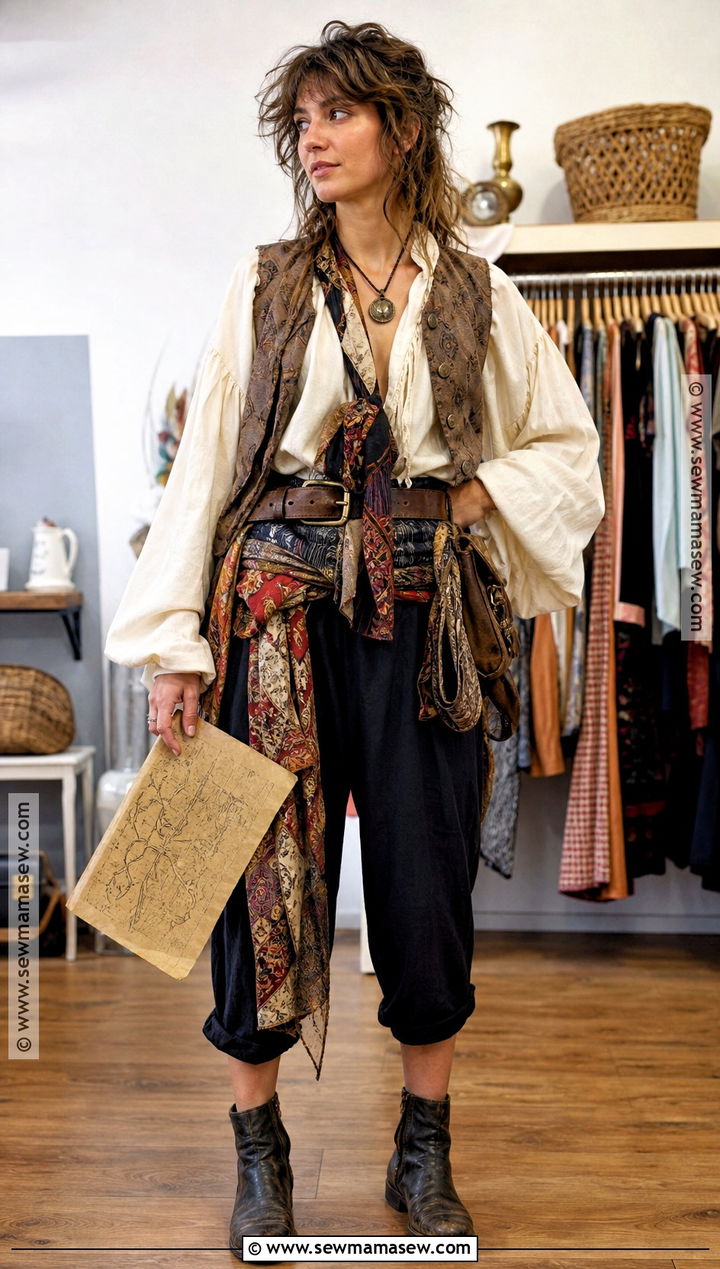 Thrift Store Pirate Costume - 35 easy pirate costume ideas