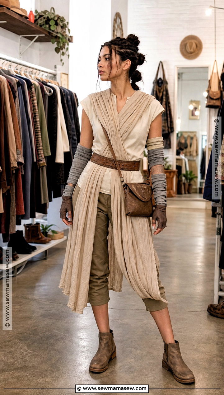 Thrift Store Rey Costume - 30 Rey Star Wars Costume Ideas