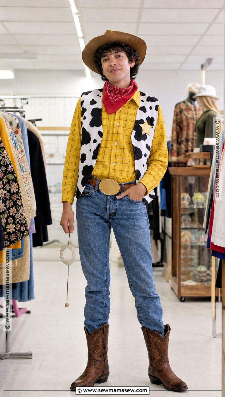 Thrift Store Woody Costume - 30 Woody Halloween Costume Ideas