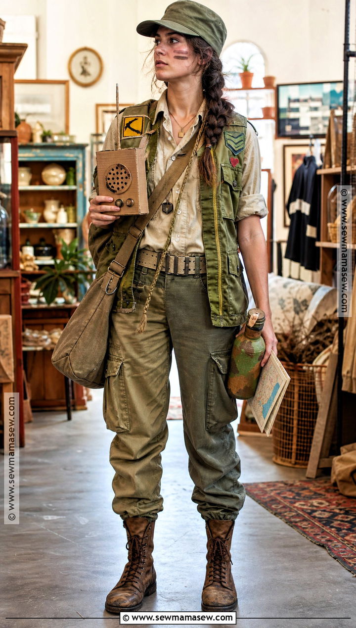Thrifted Army Costume - 40 army costume ideas