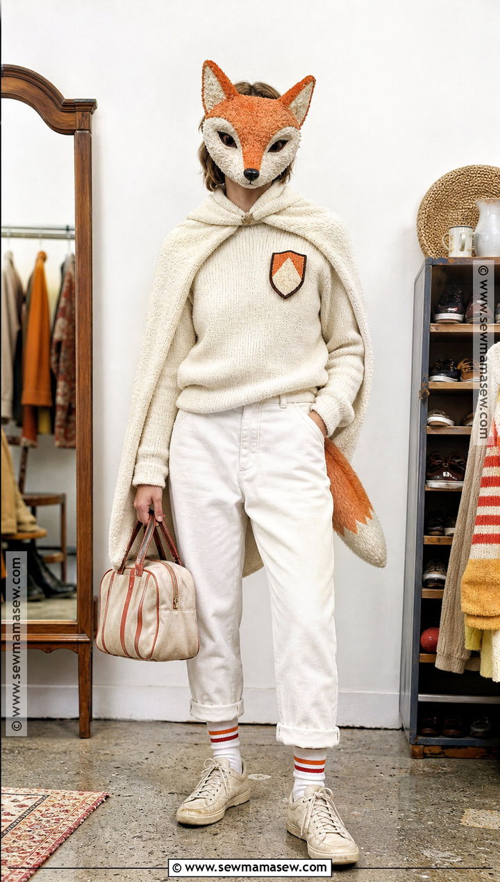 Thrifted Ash Costume With Vintage Sweater - 30 ash fantastic mr fox costume ideas