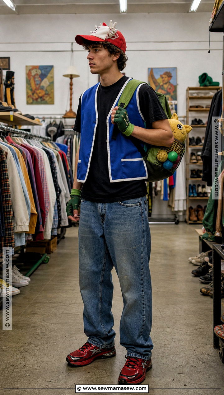 Thrifted Ash Ketchum Costume - 35 ash ketchum costume ideas