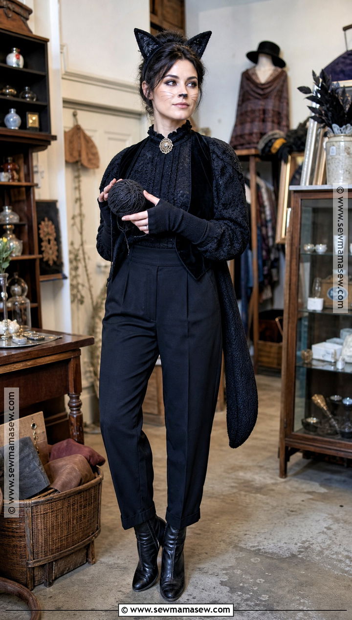 Thrifted Black Cat Costume - 30 Black Cat Costume Ideas for Women