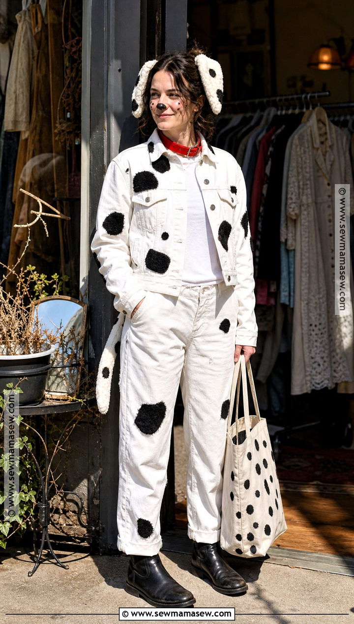 Thrifted Dalmatian Halloween Costume - 30 dalmatian halloween costume ideas