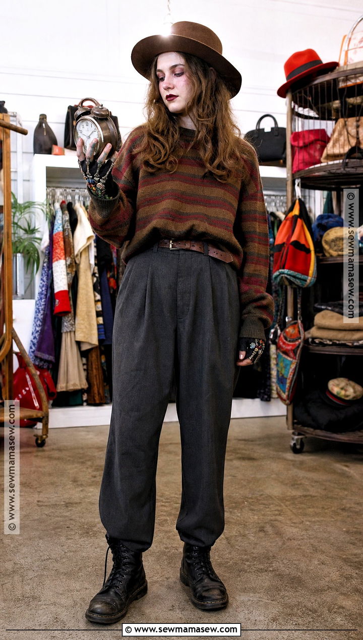 Thrifted Freddy Krueger Costume With Vintage Pants - 40 freddy krueger costume ideas for women