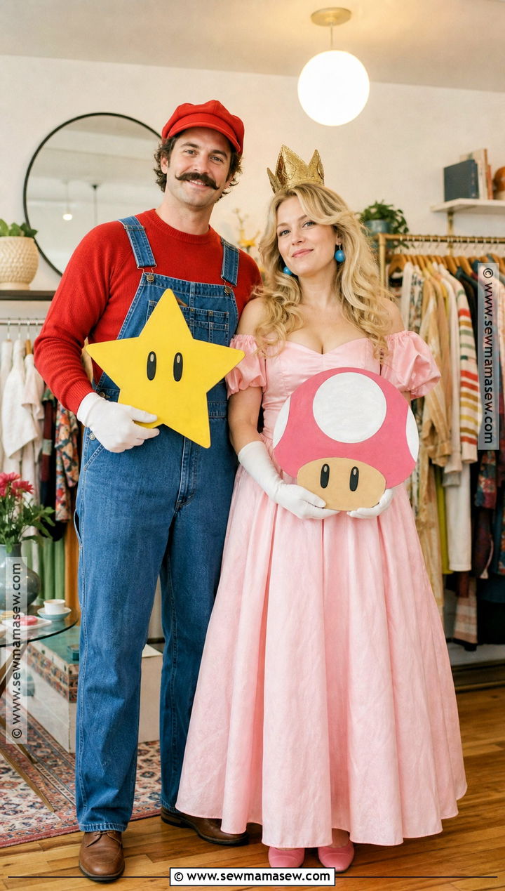 Thrifted Mario And Peach Couple Costume - 30 Mario And Peach Costumes for Couples