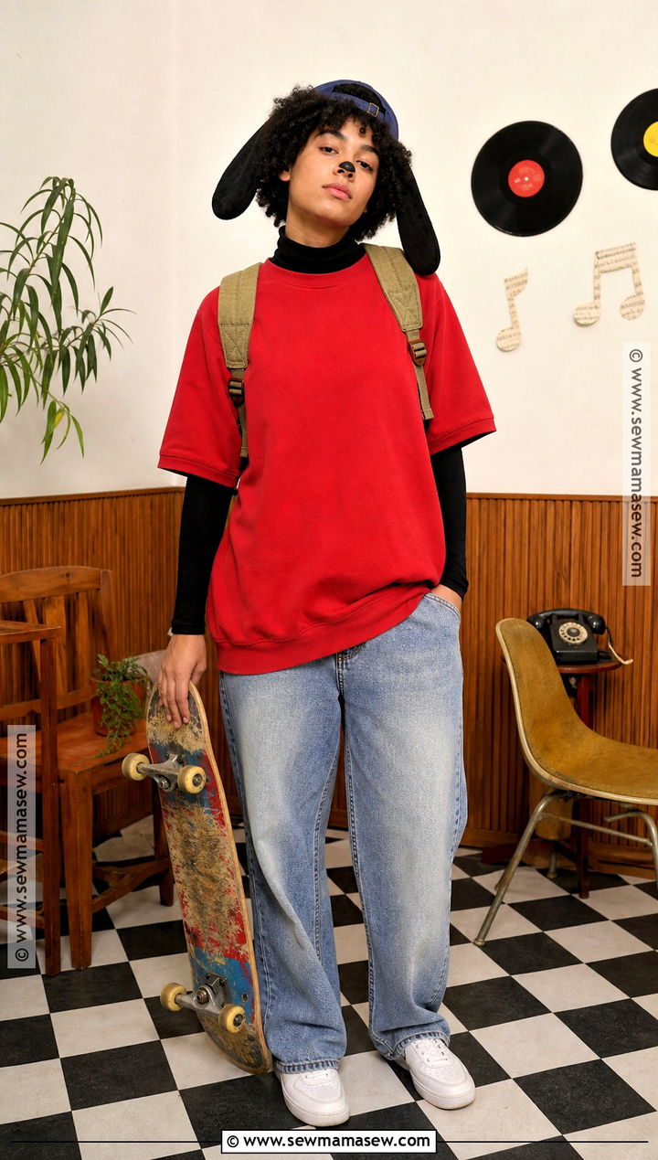 Thrifted Max Goof Costume With Oversized Layers - 40 max goofy costume ideas