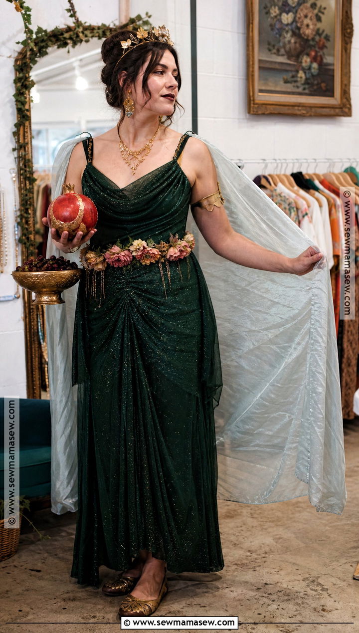 Thrifted Persephone Costume - 40 Persephone Costume Ideas