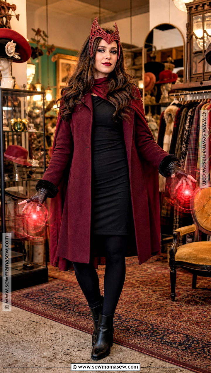 Thrifted Scarlet Witch Costume - 40 scarlet witch costume ideas