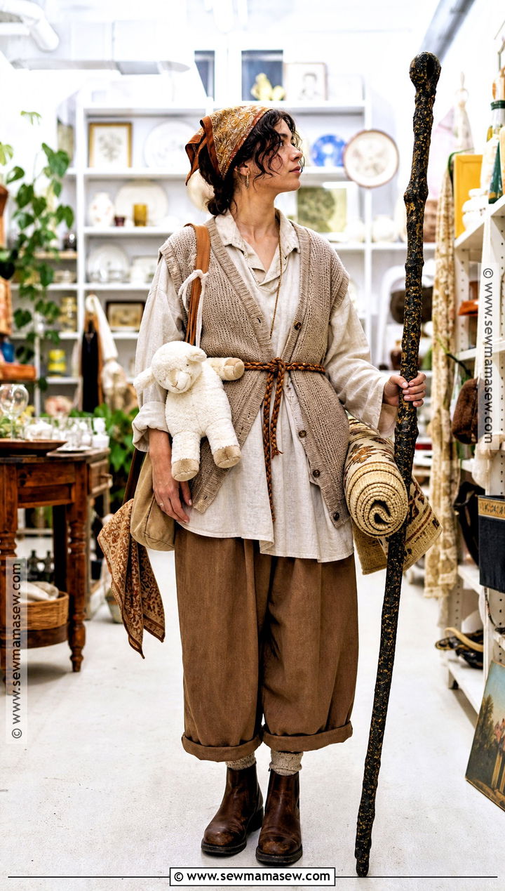 Thrifted Shepherd Costume - 30 Shepherd Costume Ideas