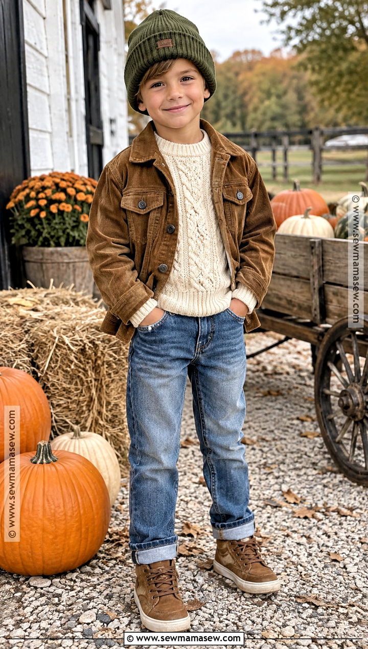 Thrifted Sweater And Jeans Pumpkin Patch Outfit - 25 pumpkin patch outfit ideas for kids