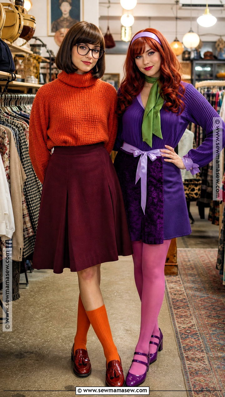 Thrifted Velma And Daphne Costume - 40 velma and daphne costume ideas