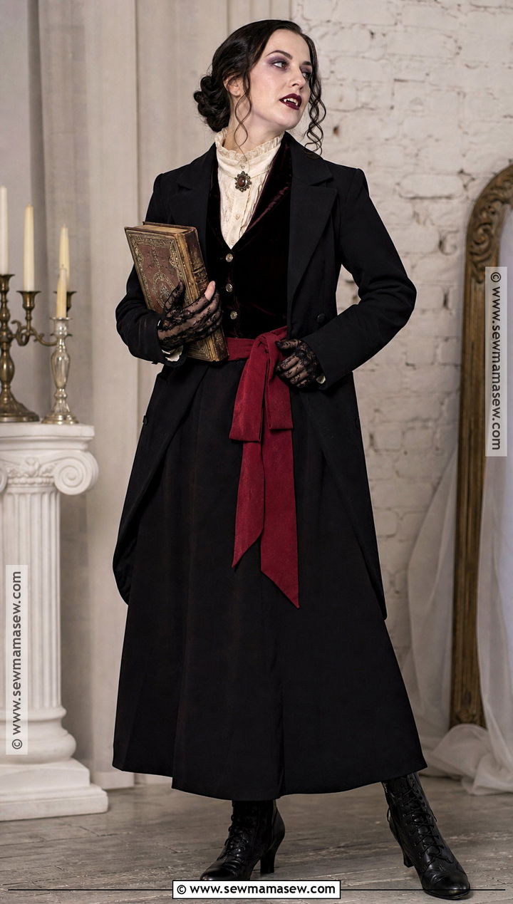 Thrifted Victorian Vampire Costume - 50 vampire costume ideas