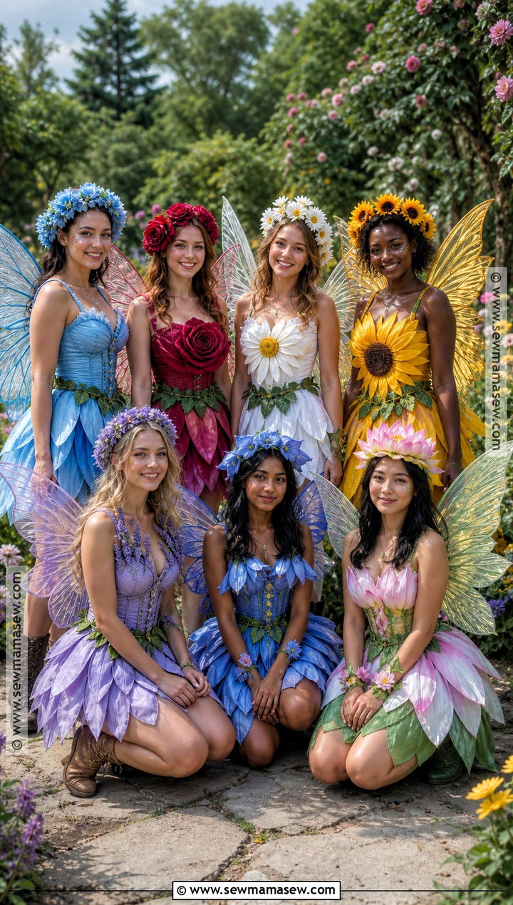 Thumbelina Flower Fairy Group Costume - 30 thumbelina costume ideas