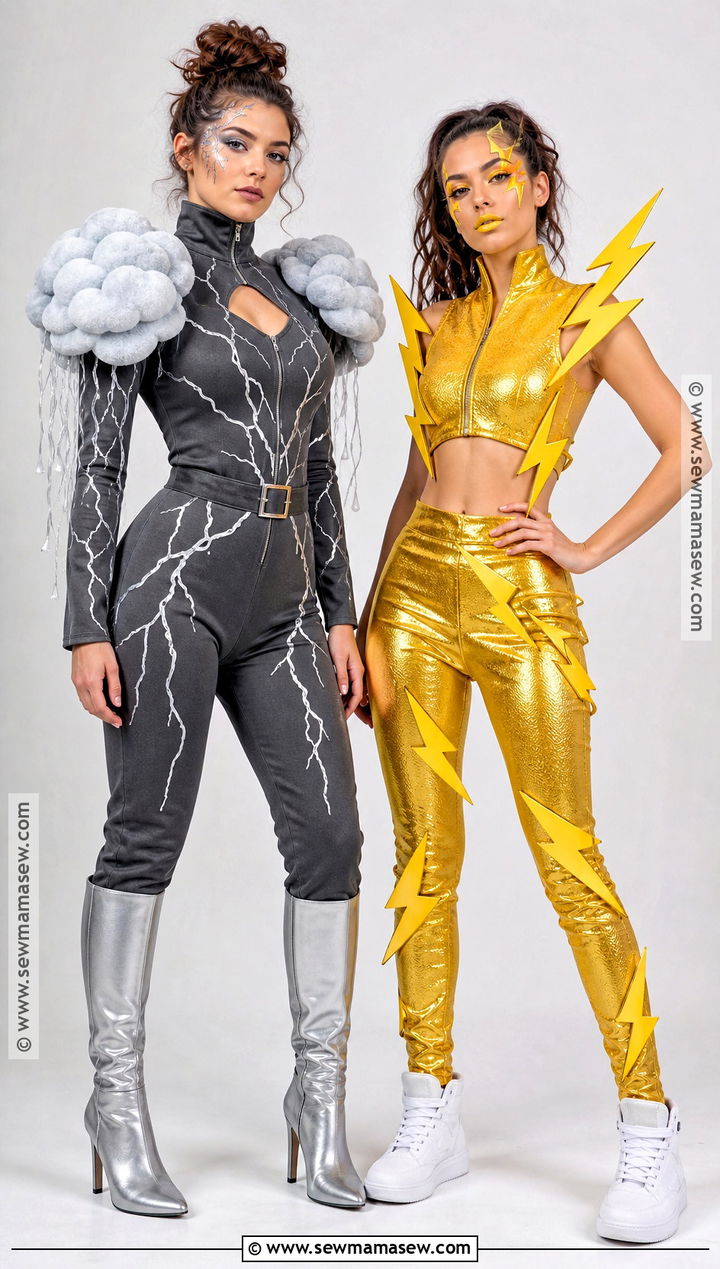 Thunder And Lightning Duo Costume - 45 halloween costumes women duo