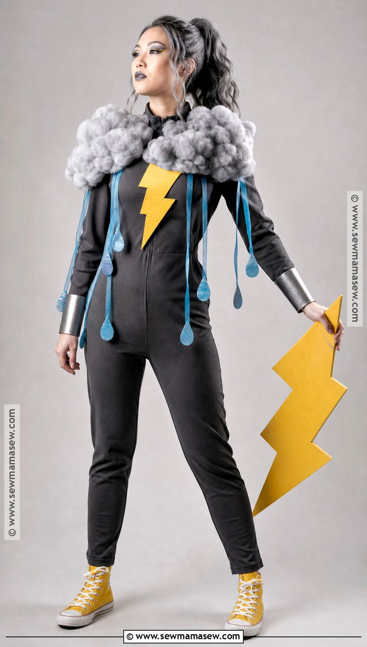 Thunderstorm Costume With Lightning Cape - 30 Nature Costume Ideas