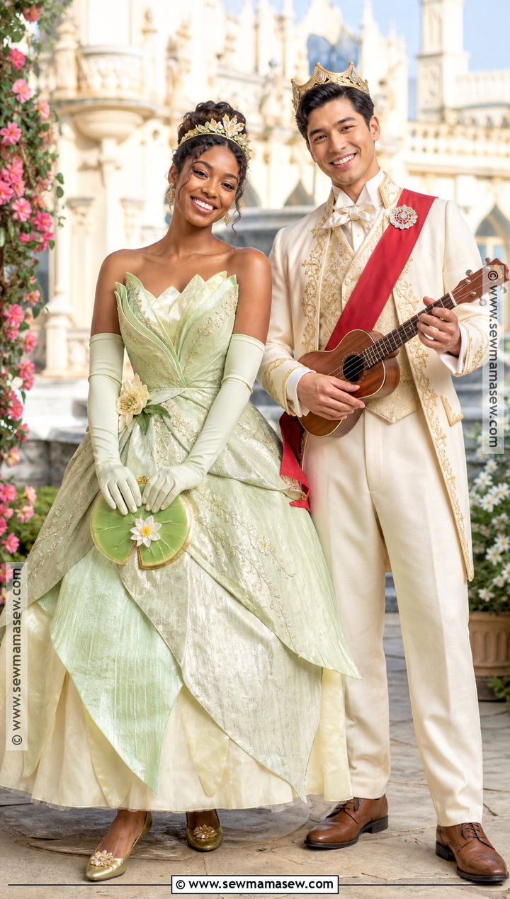 Tiana And Prince Naveen Couple Costume - 35 princess and the frog costume ideas
