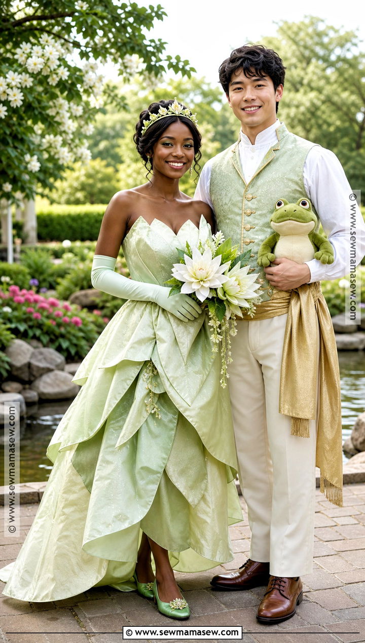 Tiana And Prince Naveen Couple Costume - 30 Disney Halloween Costumes for Couples