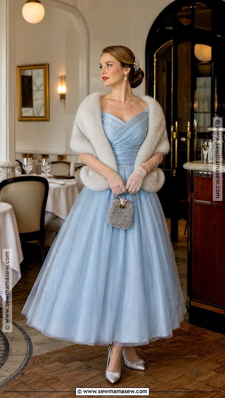 Tiana Blue Evening Dress Costume - 40 disney princess halloween costumes
