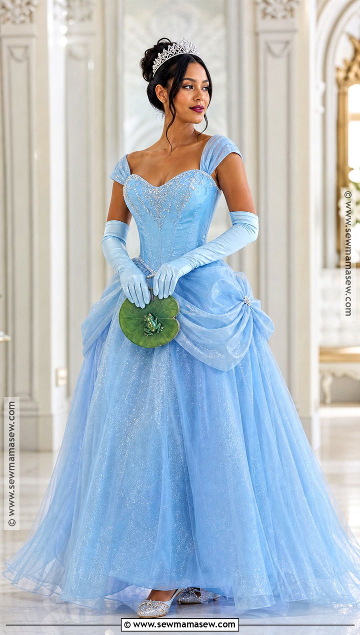 Tiana Blue Masquerade Costume - 35 princess and the frog costume ideas