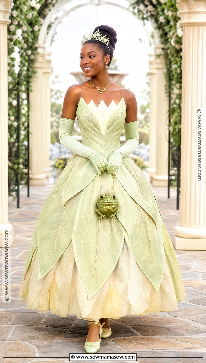 Tiana Green Ball Gown Costume - 40 disney princess halloween costumes