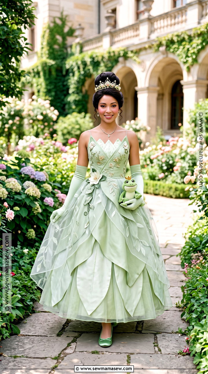 Tiana Green Princess Costume - 35 princess and the frog costume ideas