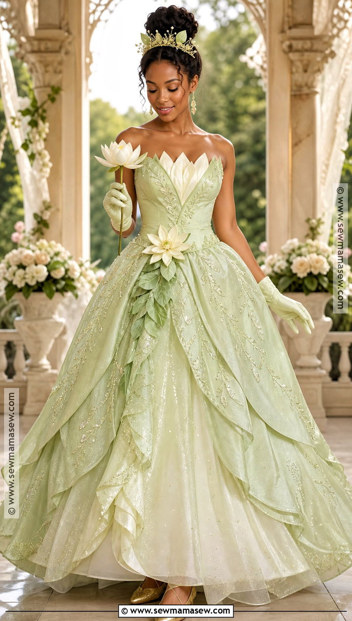 Tiana Green Princess Costume - 30 costume princess ideas