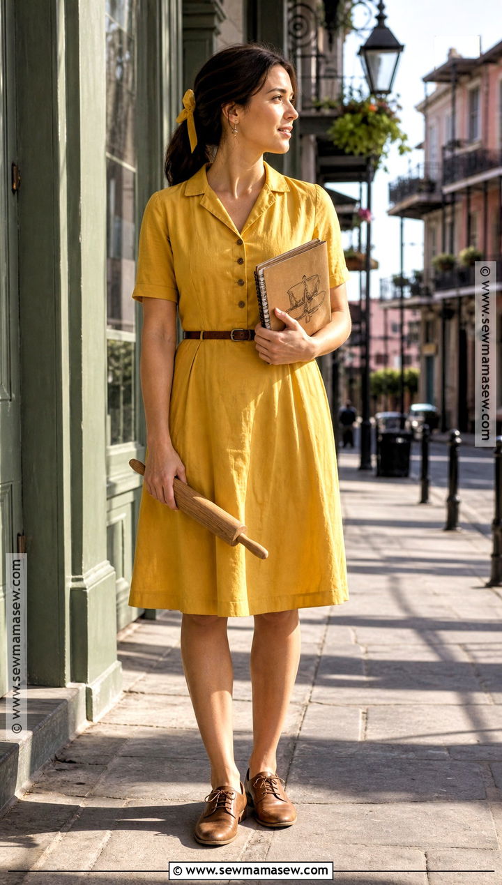 Tiana Yellow Work Dress Costume - 35 princess and the frog costume ideas