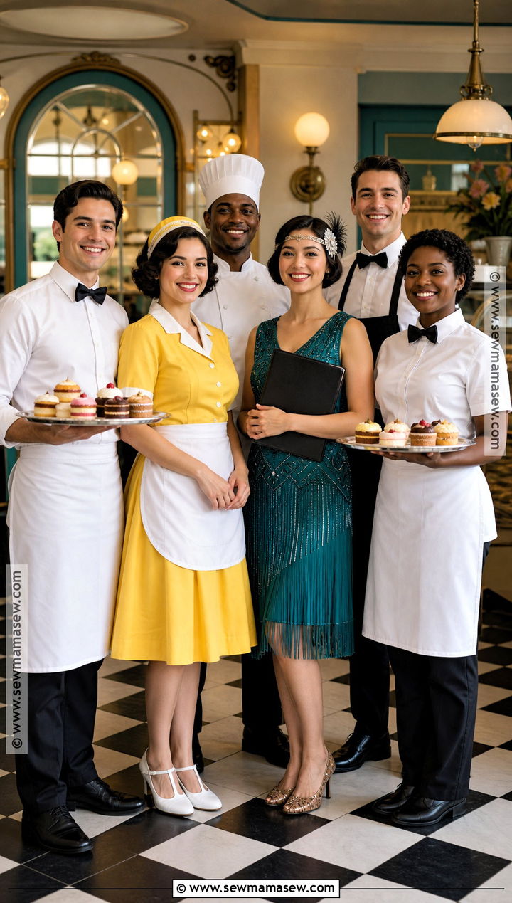 Tianas Restaurant Staff Group Costume - 35 princess and the frog costume ideas