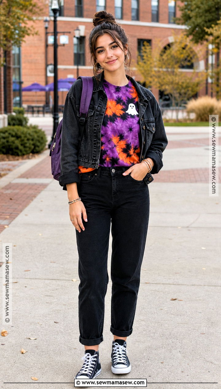 Tie Dye Halloween Shirt Outfit - 40 halloween shirts