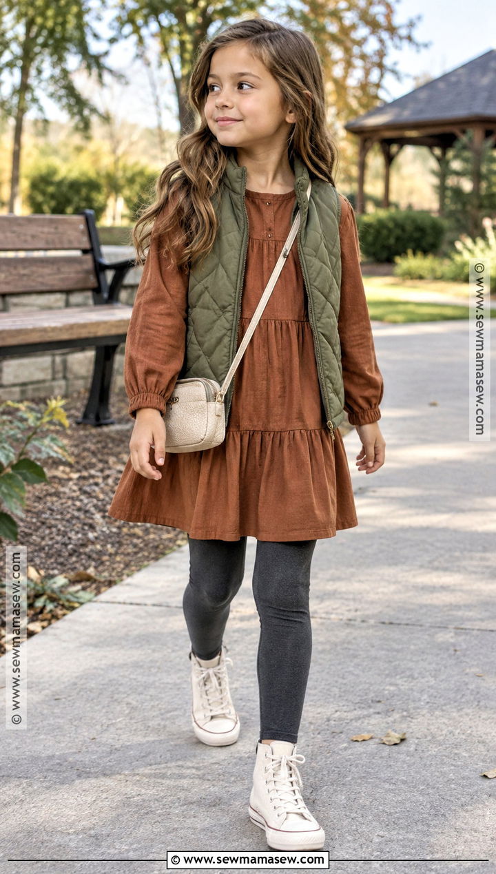 Tiered Cotton Autumn Dress - 15 girls autumn dresses