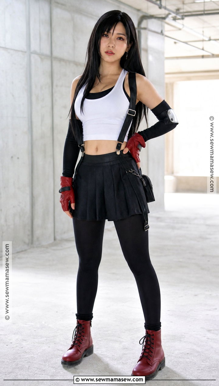 Tifa Lockhart Cosplay With White Top - 30 cosplay outfits for females
