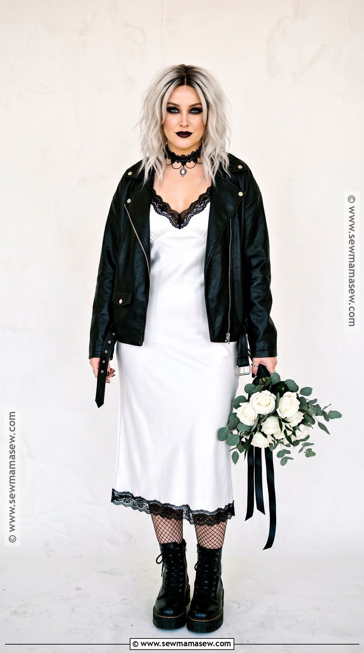 Tiffany Valentine White Slip Dress Costume - 35 tiffany valentine costume ideas