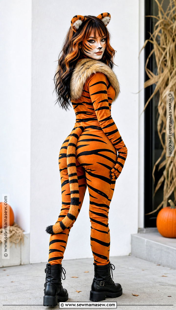 Tiger Cat Costume - 30 Cat Halloween Costumes for Women