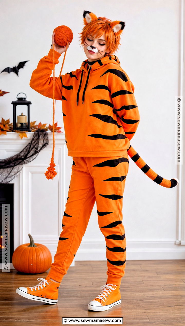 Tiger Cat Costume - 30 easy cat costume ideas