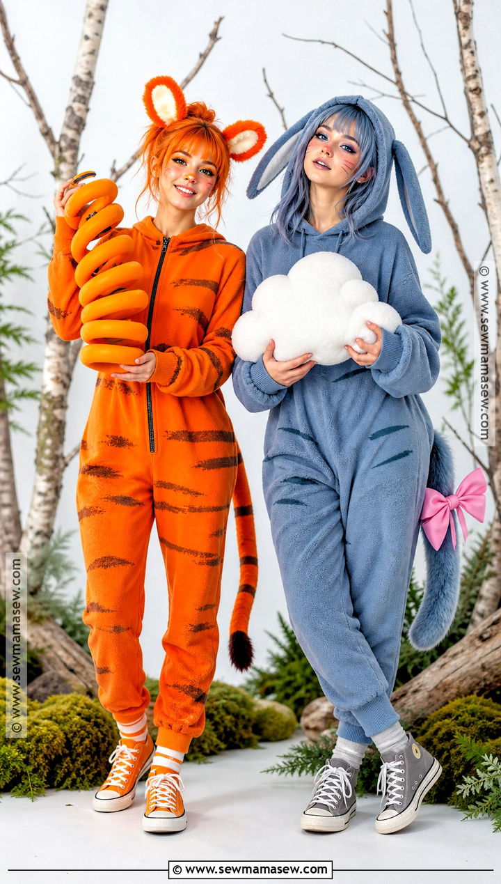 Tigger And Eeyore Duo Costume - 40 winnie the pooh costumes