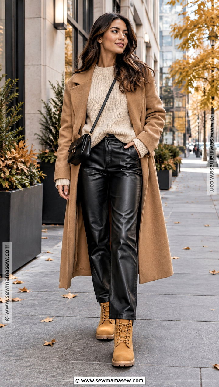 Timberland Boots With Leather Pants - 15 timberland boots women outfit fall