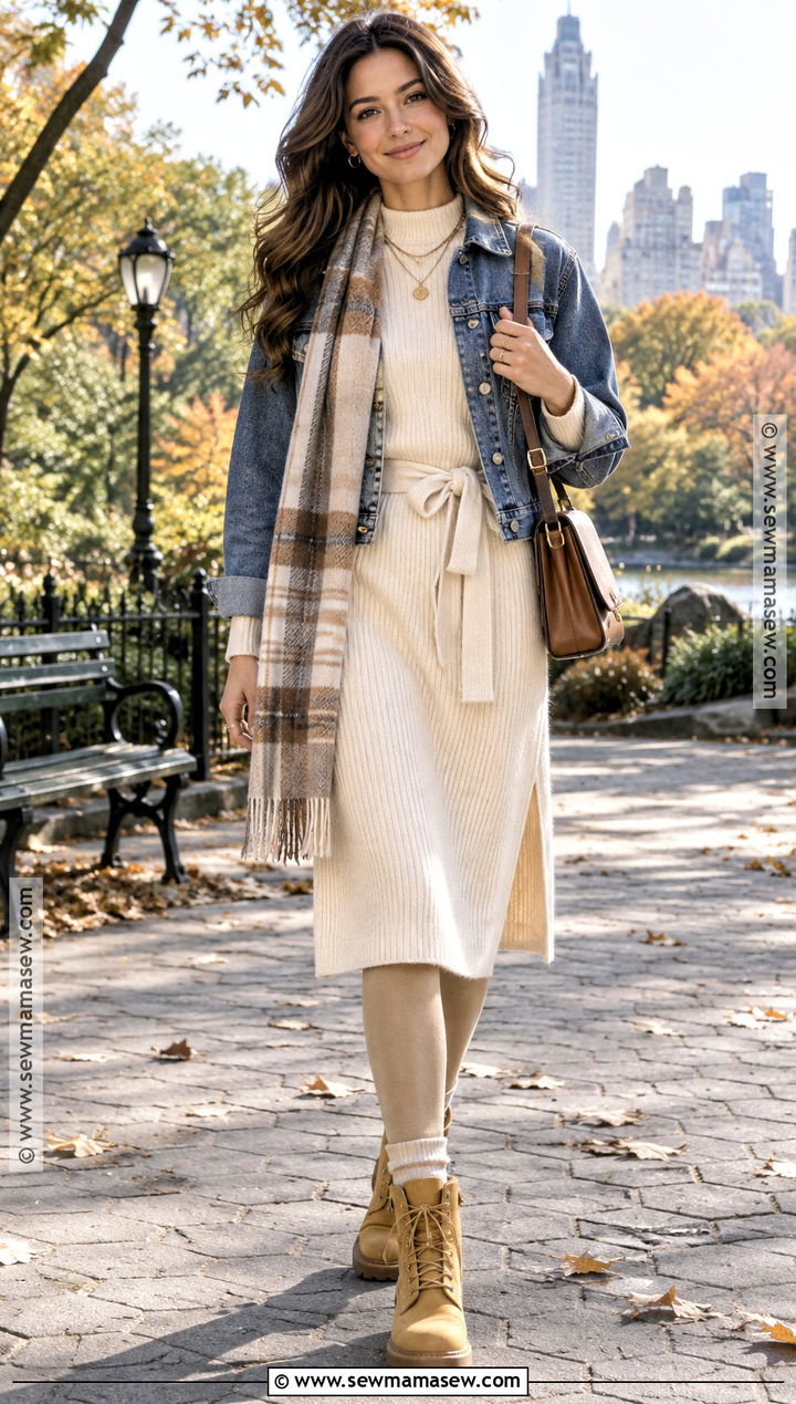 Timberland Boots With Sweater Dress - 15 timberland boots women outfit fall