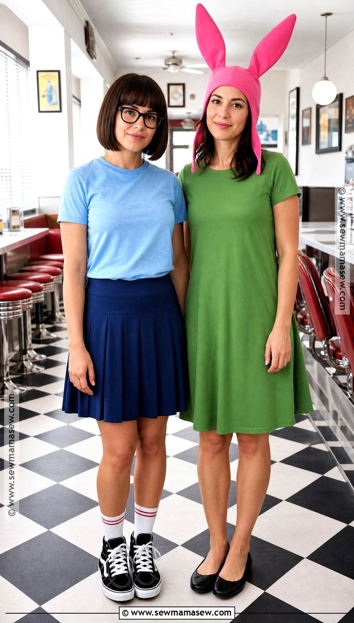 Tina And Louise Belcher Costume - 30 Brunette Duo Halloween Costumes