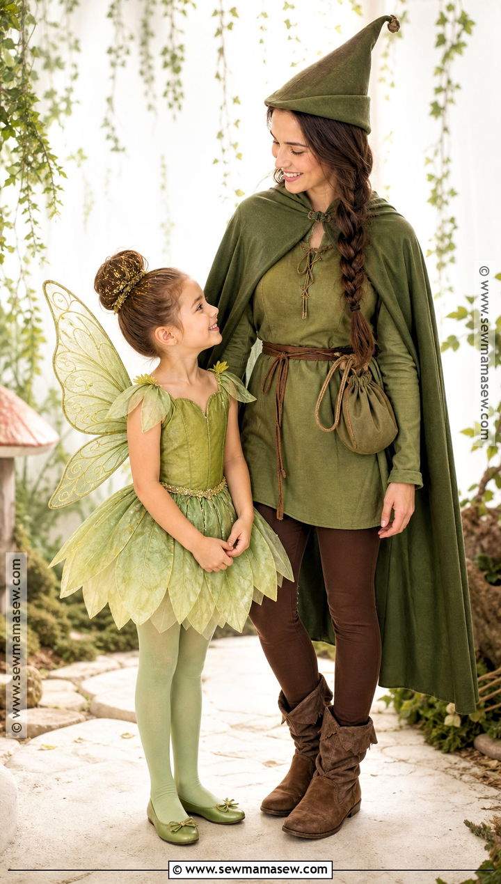 Tinker Bell And Peter Pan Costume - 30 mom daughter halloween costumes