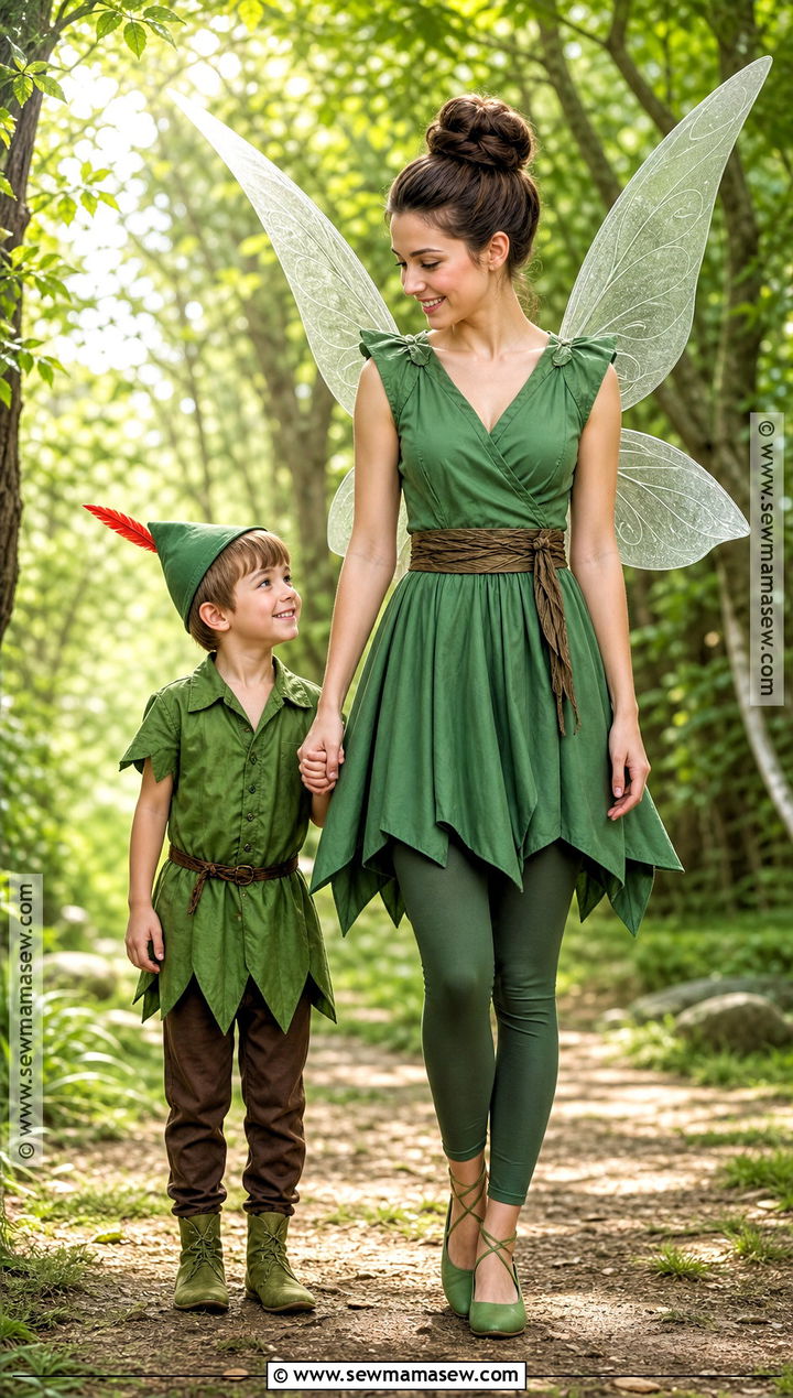 Tinker Bell And Peter Pan Costume - 30 mother son halloween costumes