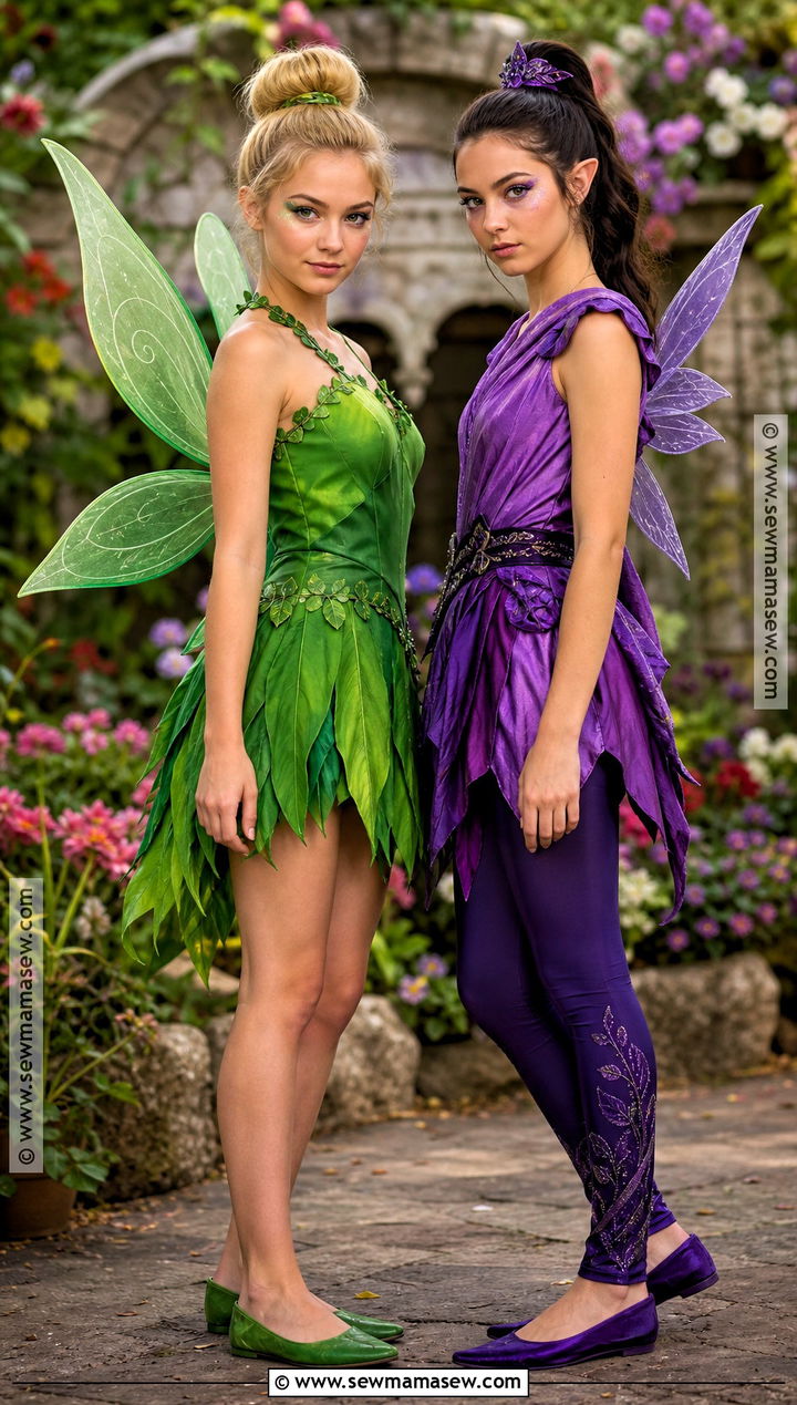 Tinker Bell And Vidia Fairy Costume - 40 halloween costumes teenage girl duo