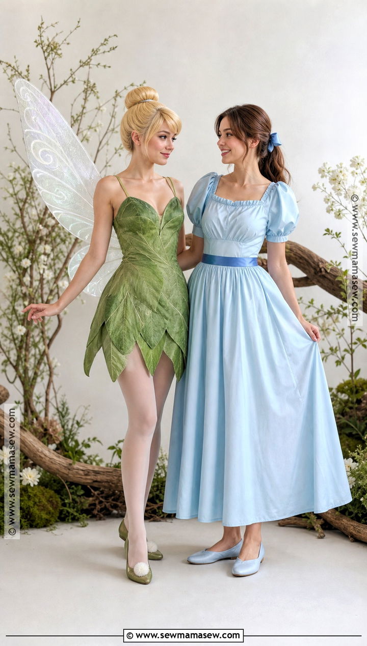 Tinker Bell And Wendy Costume - 30 brunette and blonde halloween costumes