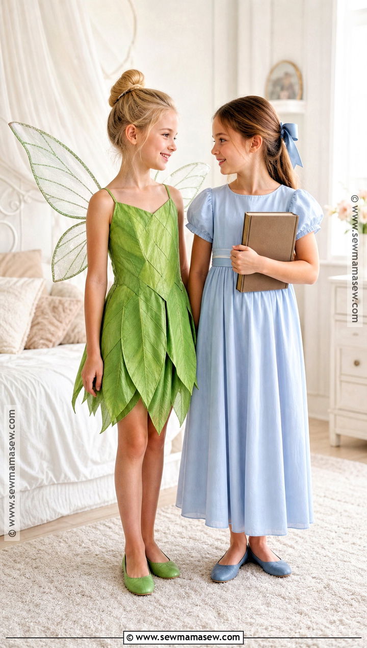 Tinker Bell And Wendy Duo Costume - 35 duo costumes for girls for best friends