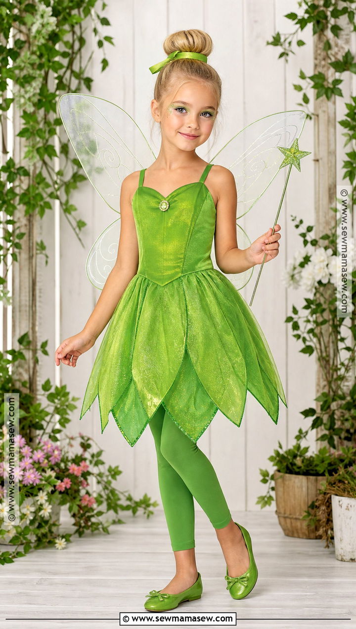 Tinker Bell Costume With Green Dress - 45 world book day costumes