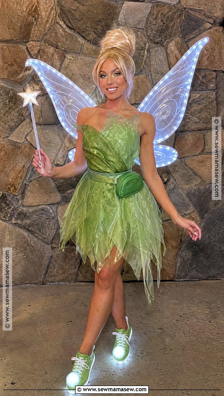 Tinker Bell Costume With LED Wings - 40 tinker bell costume ideas
