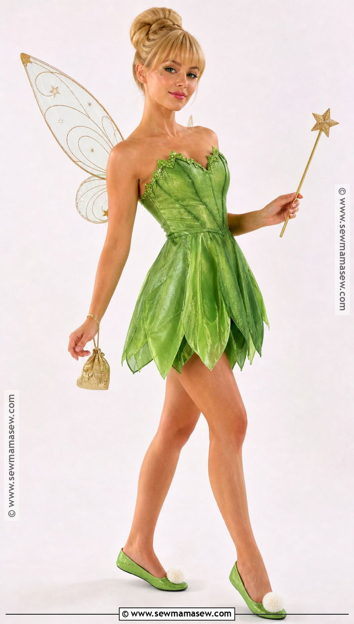 Tinker Bell Costume With Sparkle Makeup - 40 tinker bell costume ideas
