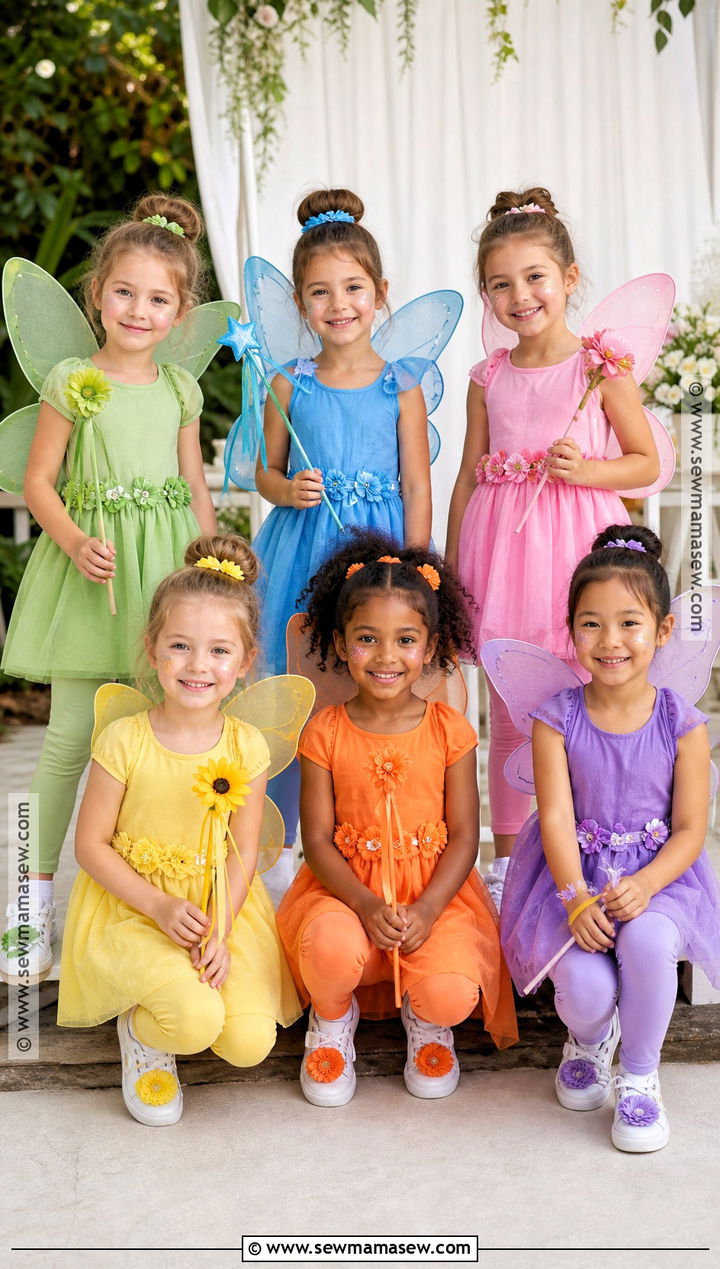 Tinker Bell Fairies Kids Group Costume - 30 tinker bell fairies costumes
