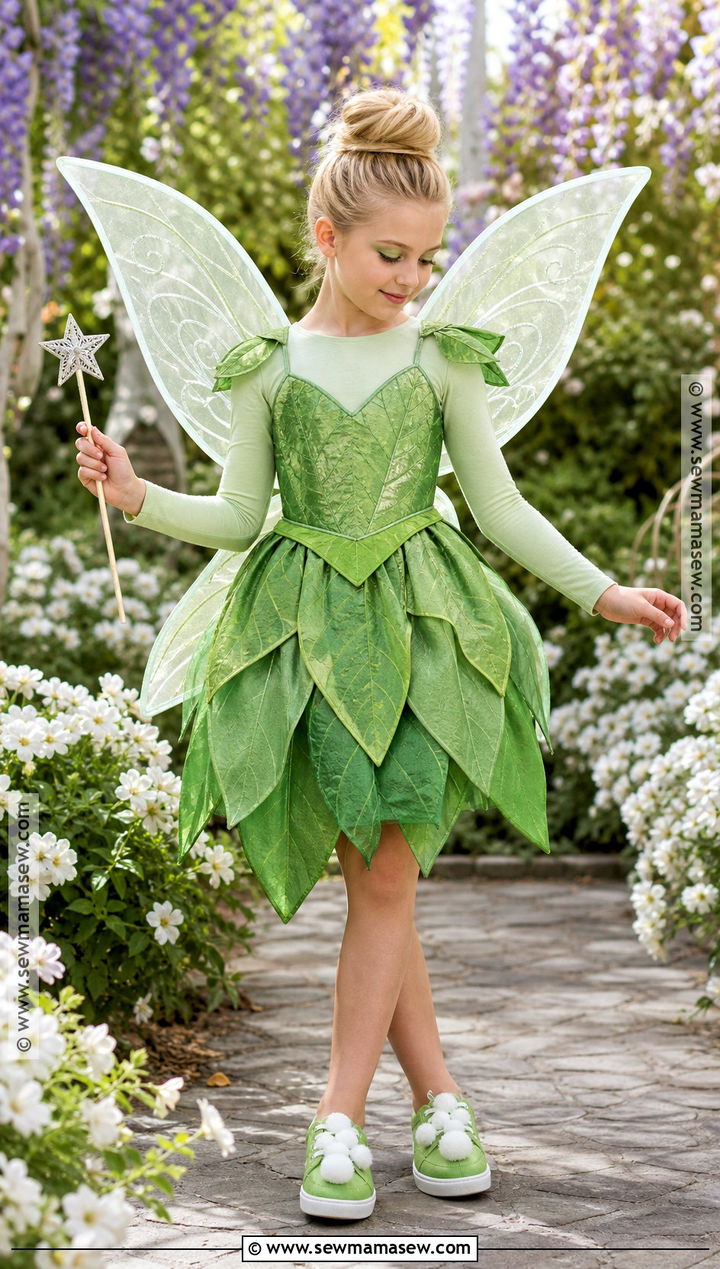 Tinker Bell Fairy Costume - 35 girls halloween costumes for kids